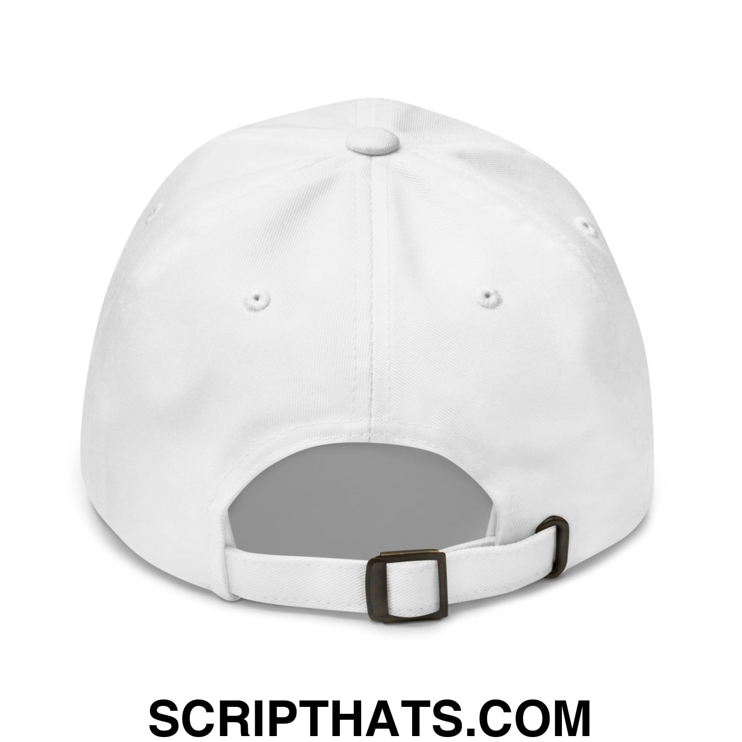 Mulligan Cigarette Red Embroidered Unstructured Golf Dad Hat White