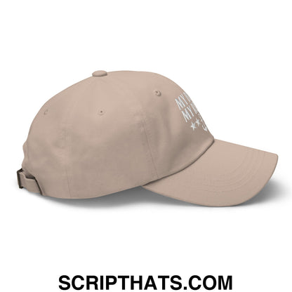 My Boat My Rules Embroidered Unstructured Dad Hat Stone