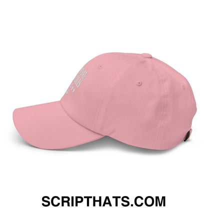 My Boat My Rules Embroidered Unstructured Dad Hat Pink
