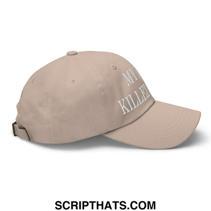 My Dad Killed Nazis Embroidered Unstructured Dad Hat Stone
