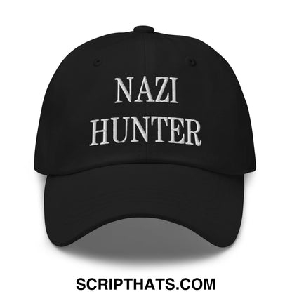 Nazi Hunter Embroidered Unstructured Dad Hat Black