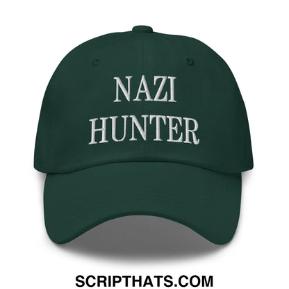Nazi Hunter Embroidered Unstructured Dad Hat Spruce