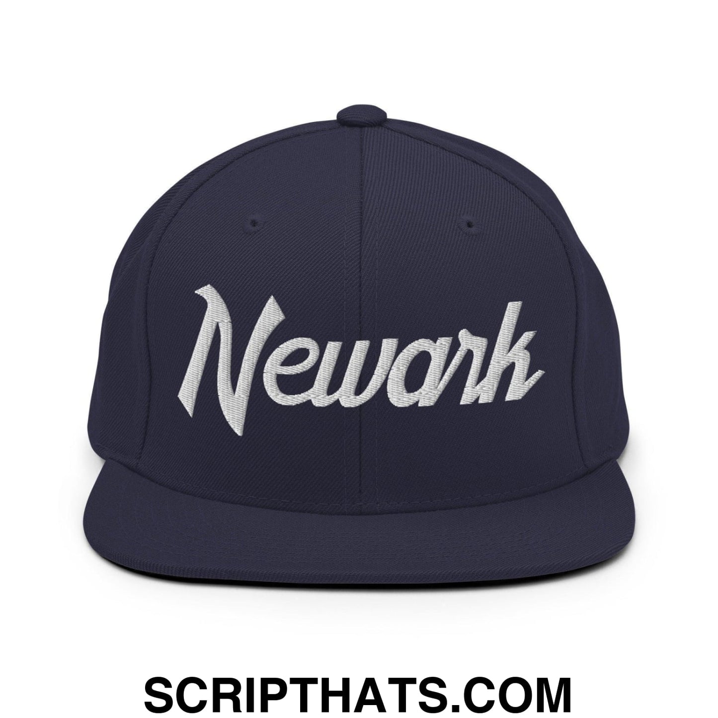 Newark Script Snapback Hat Navy