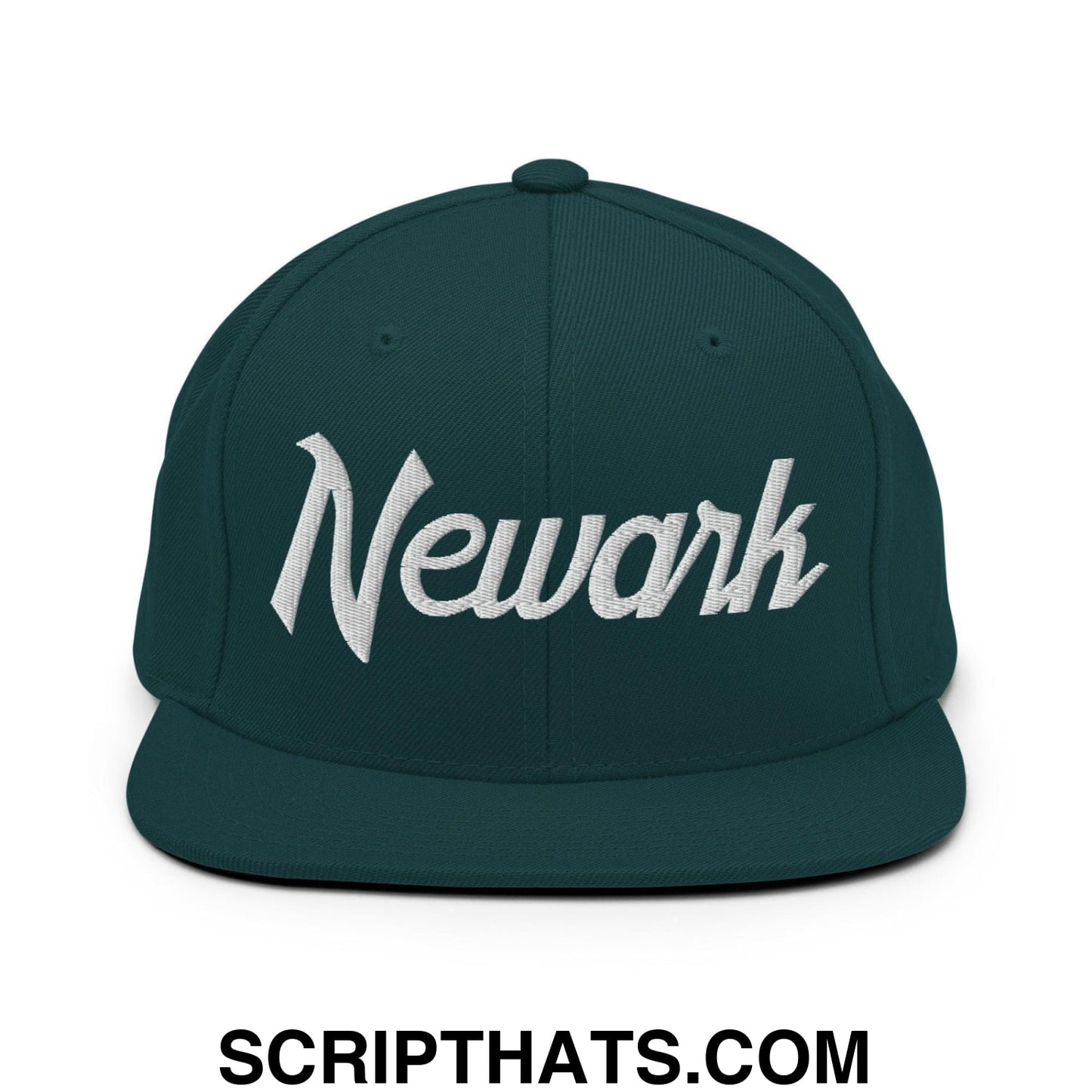 Newark Script Snapback Hat Spruce