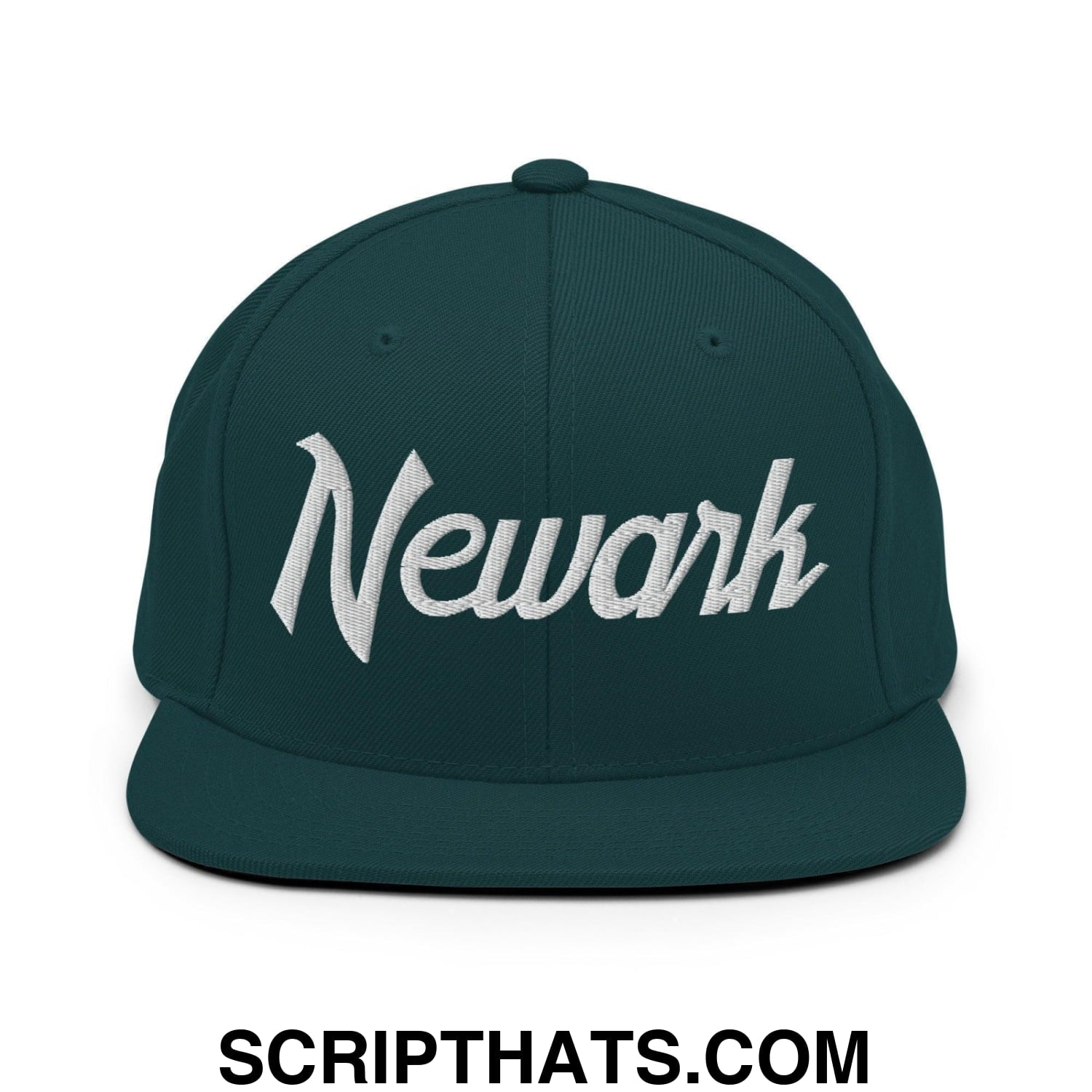 Newark Script Snapback Hat Spruce