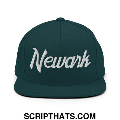 Newark Script Snapback Hat Spruce