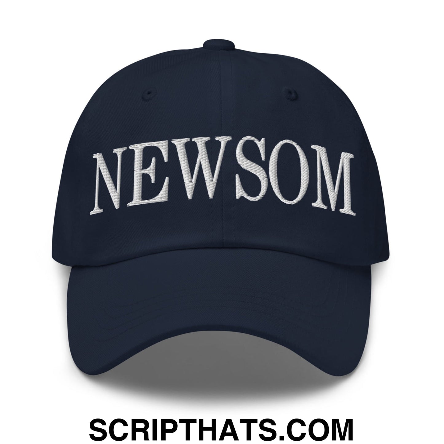 Newsom Embroidered Unstructured Dad Hat Navy