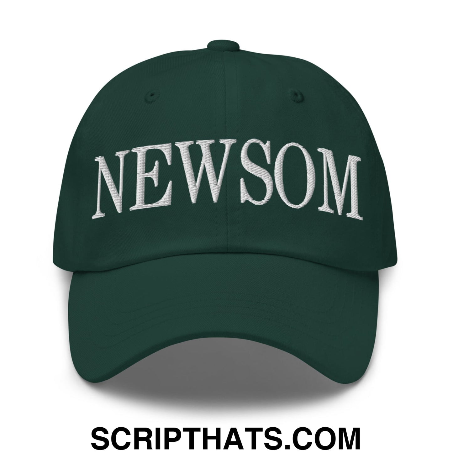 Newsom Embroidered Unstructured Dad Hat Spruce