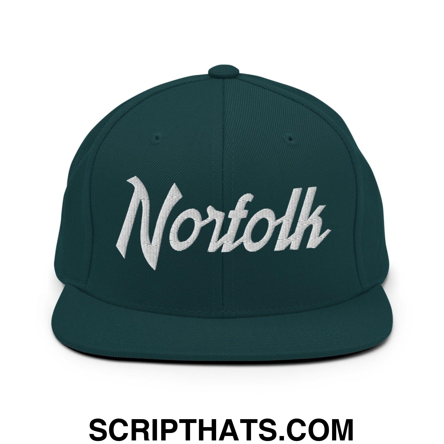 Norfolk Script Snapback Hat Spruce