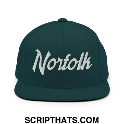 Norfolk Script Snapback Hat Spruce