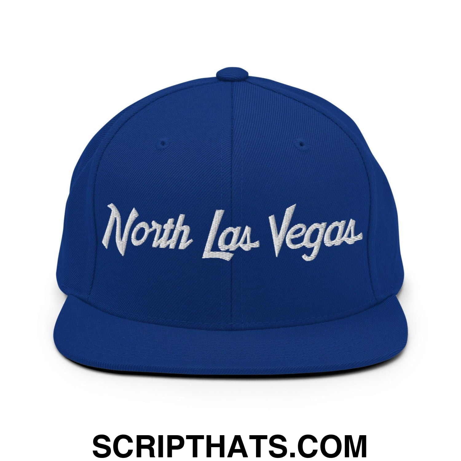 North Las Vegas Script Snapback Hat Royal Blue