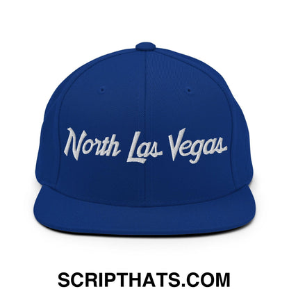 North Las Vegas Script Snapback Hat Royal Blue