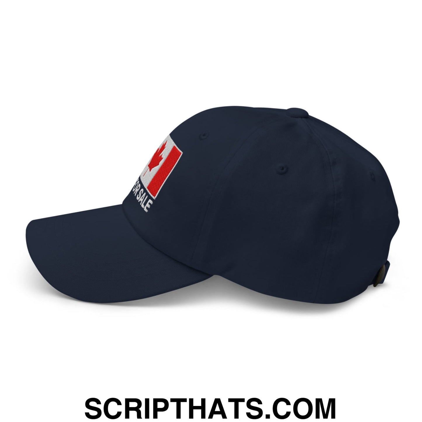 Not for Sale Canada Flag Embroidered Unstructured Dad Hat Navy