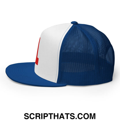 Number One #1 Smitty Werbenjagermanjensen Embroidered Flat Bill Brim Mesh Trucker Hat Default Title
