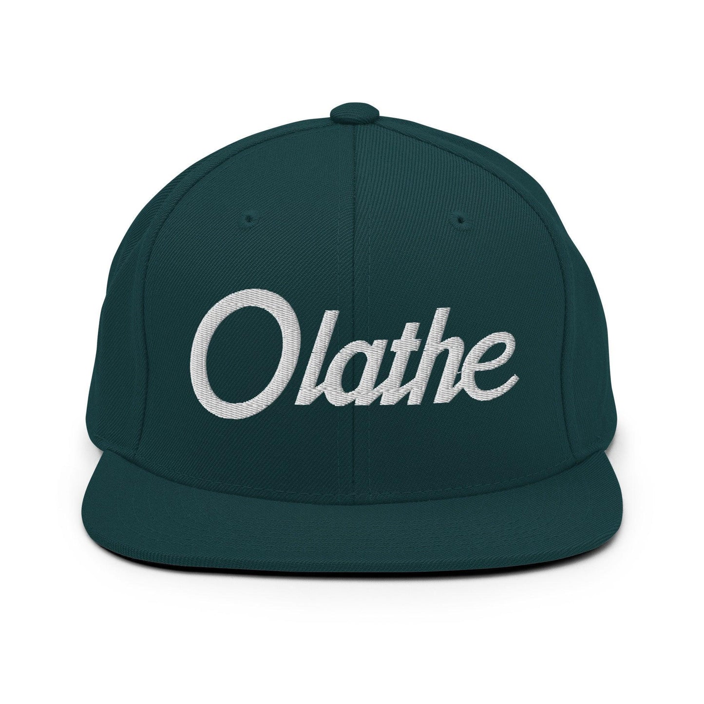 Olathe Script Snapback Hat Spruce