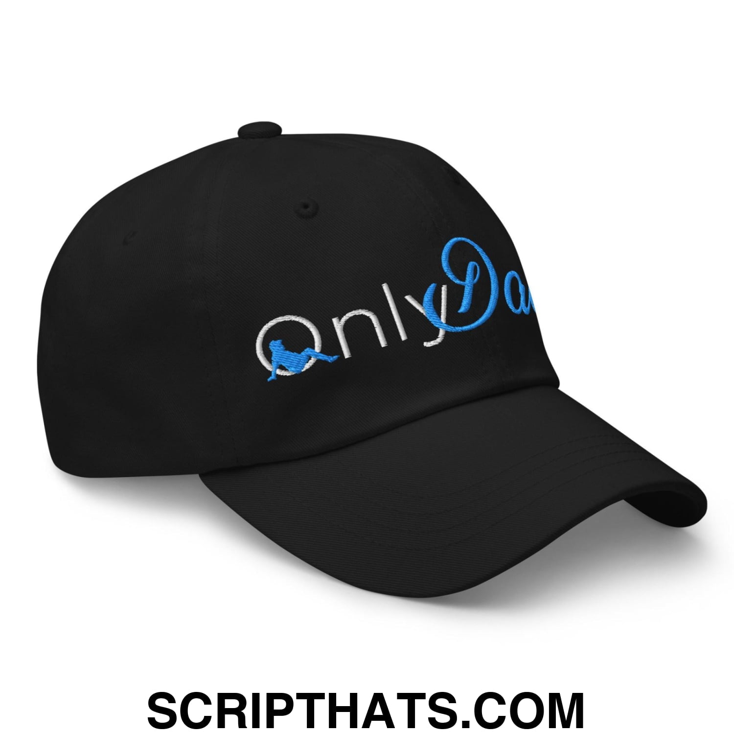 Only Dads Embroidered Dad Hat Black