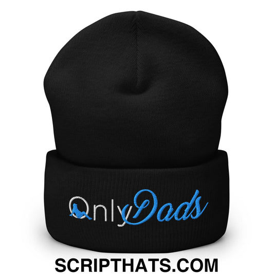 Only Dads Embroidered Knit Cuffed Beanie Black