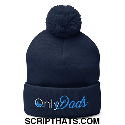 Only Dads Embroidered Knit Pom Pom Beanie Navy