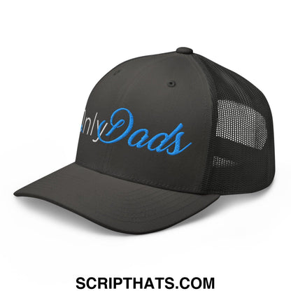 Only Dads Embroidered Mesh Trucker Hat Charcoal