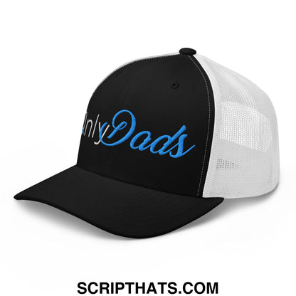 Only Dads Embroidered Mesh Trucker Hat Black White