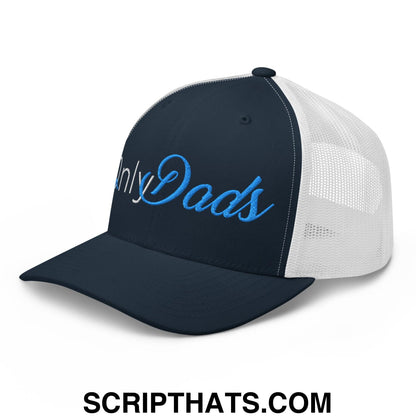 Only Dads Embroidered Mesh Trucker Hat Navy White