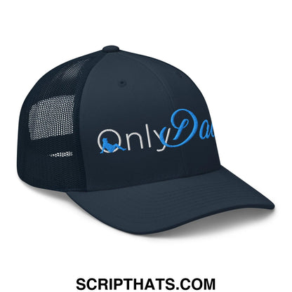 Only Dads Embroidered Mesh Trucker Hat Navy