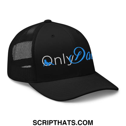 Only Dads Embroidered Mesh Trucker Hat Black