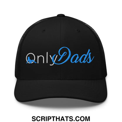 Only Dads Embroidered Mesh Trucker Hat Black