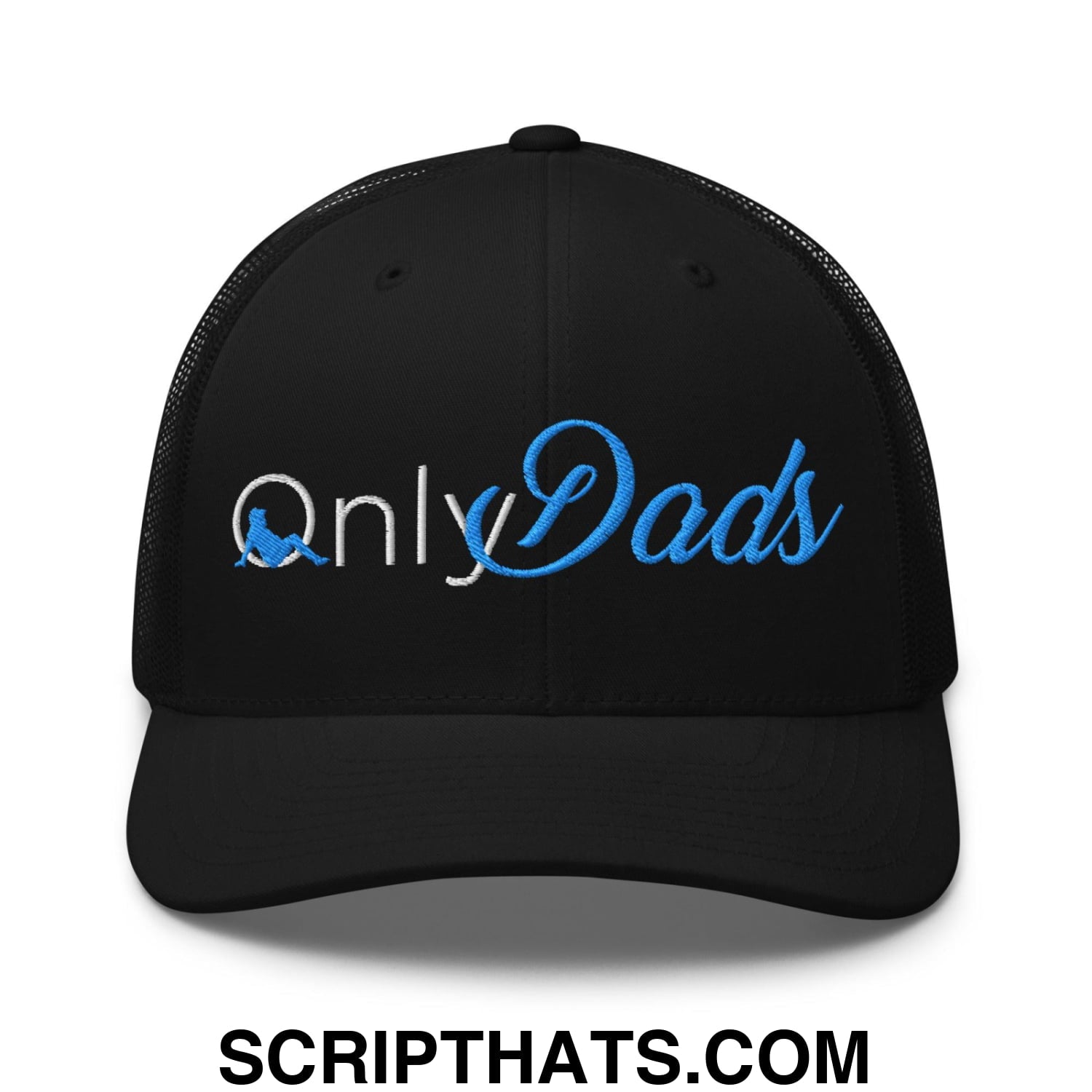 Only Dads Embroidered Mesh Trucker Hat Black
