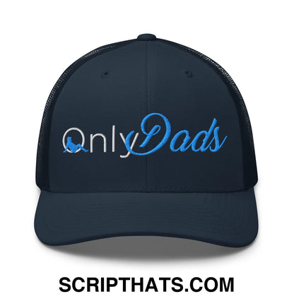 Only Dads Embroidered Mesh Trucker Hat Navy