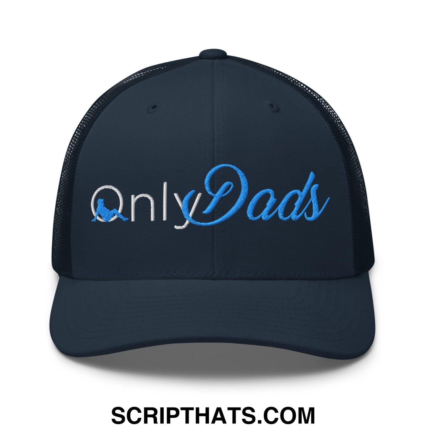 Only Dads Embroidered Mesh Trucker Hat Navy