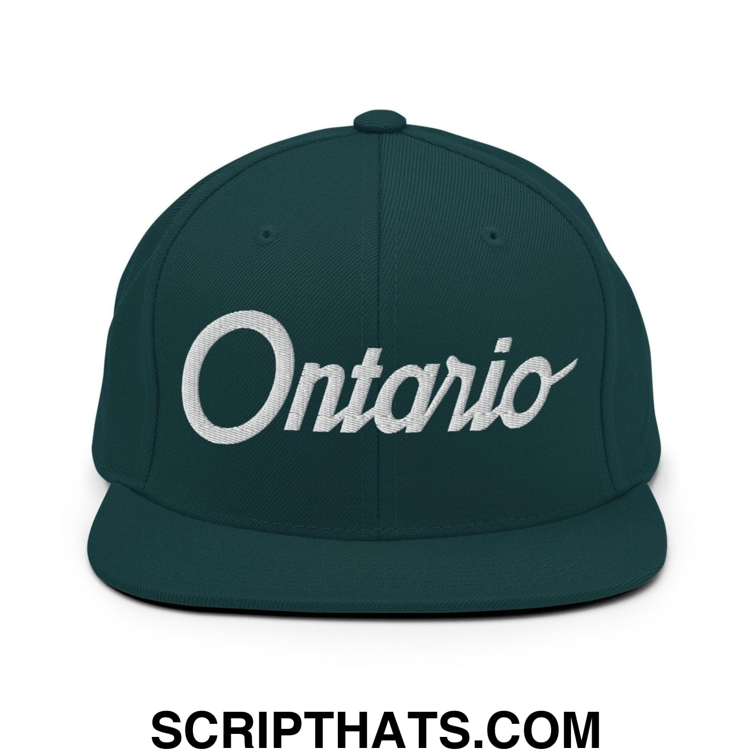 Ontario Script Snapback Hat Spruce