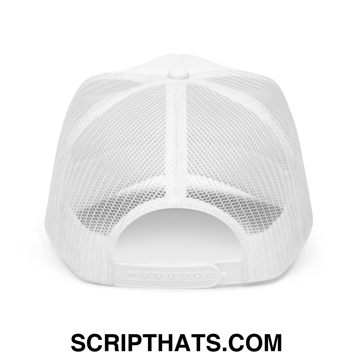 Over Par and Under the Influence Embroidered Foam Trucker Hat White