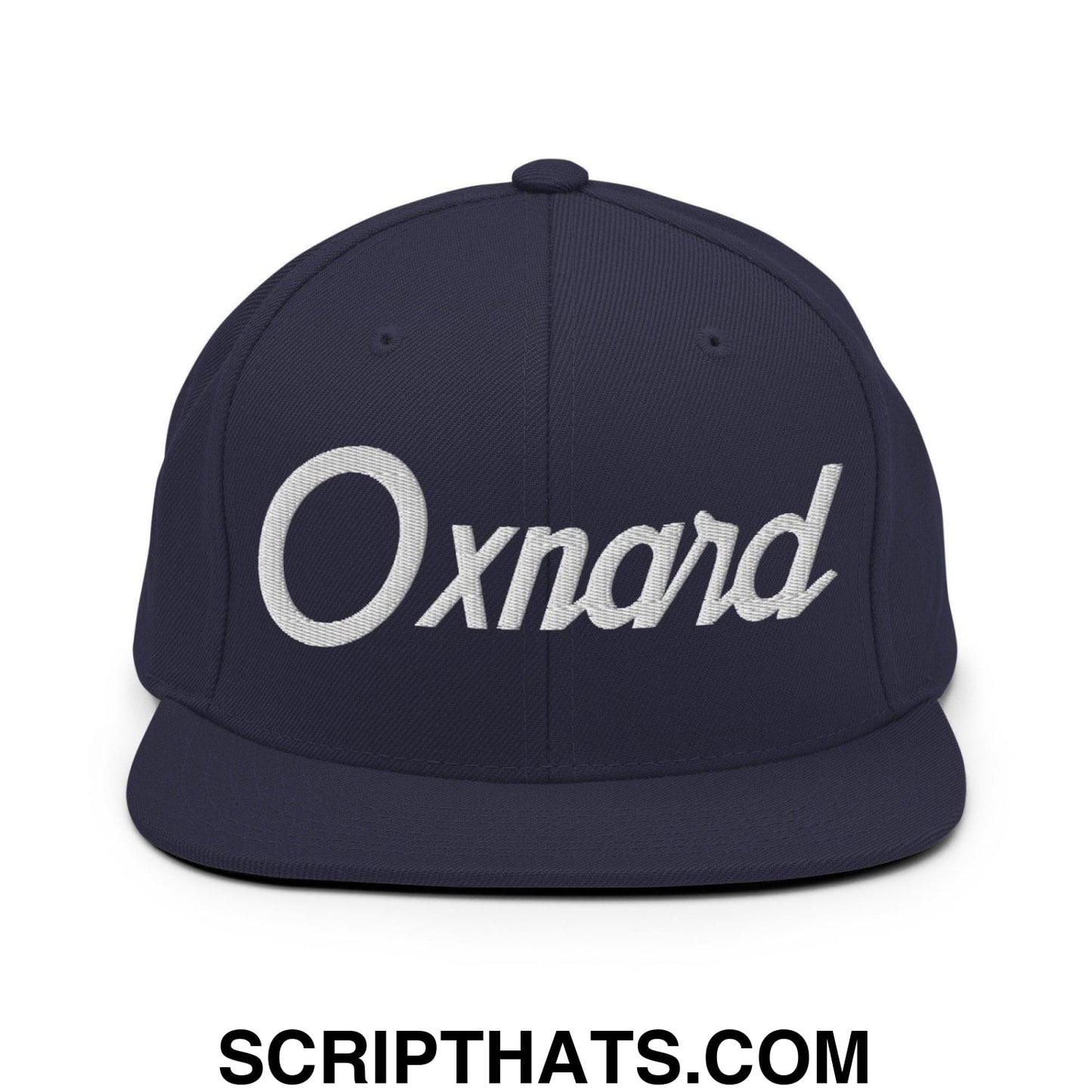 Oxnard Script Snapback Hat Navy