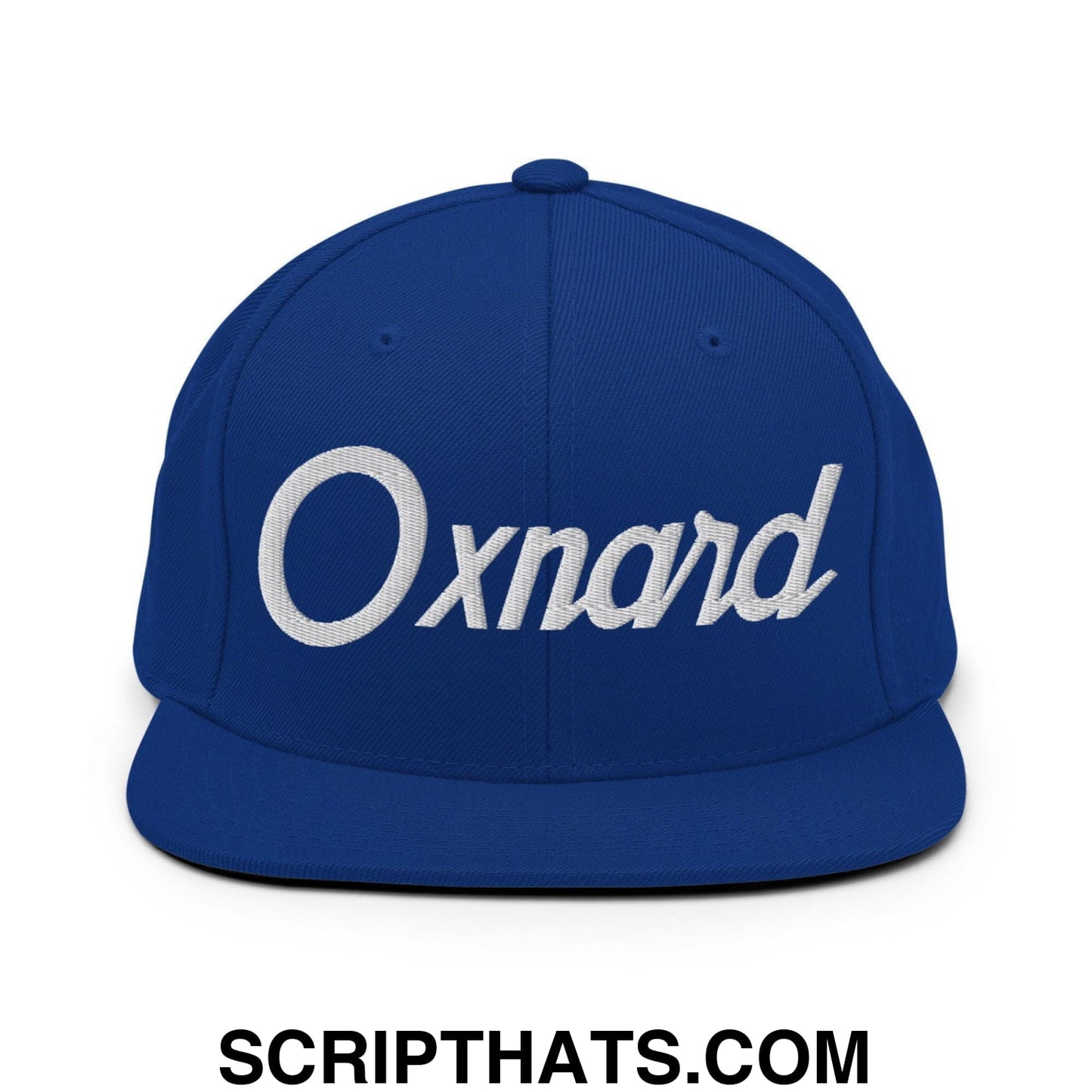 Oxnard Script Snapback Hat Royal Blue