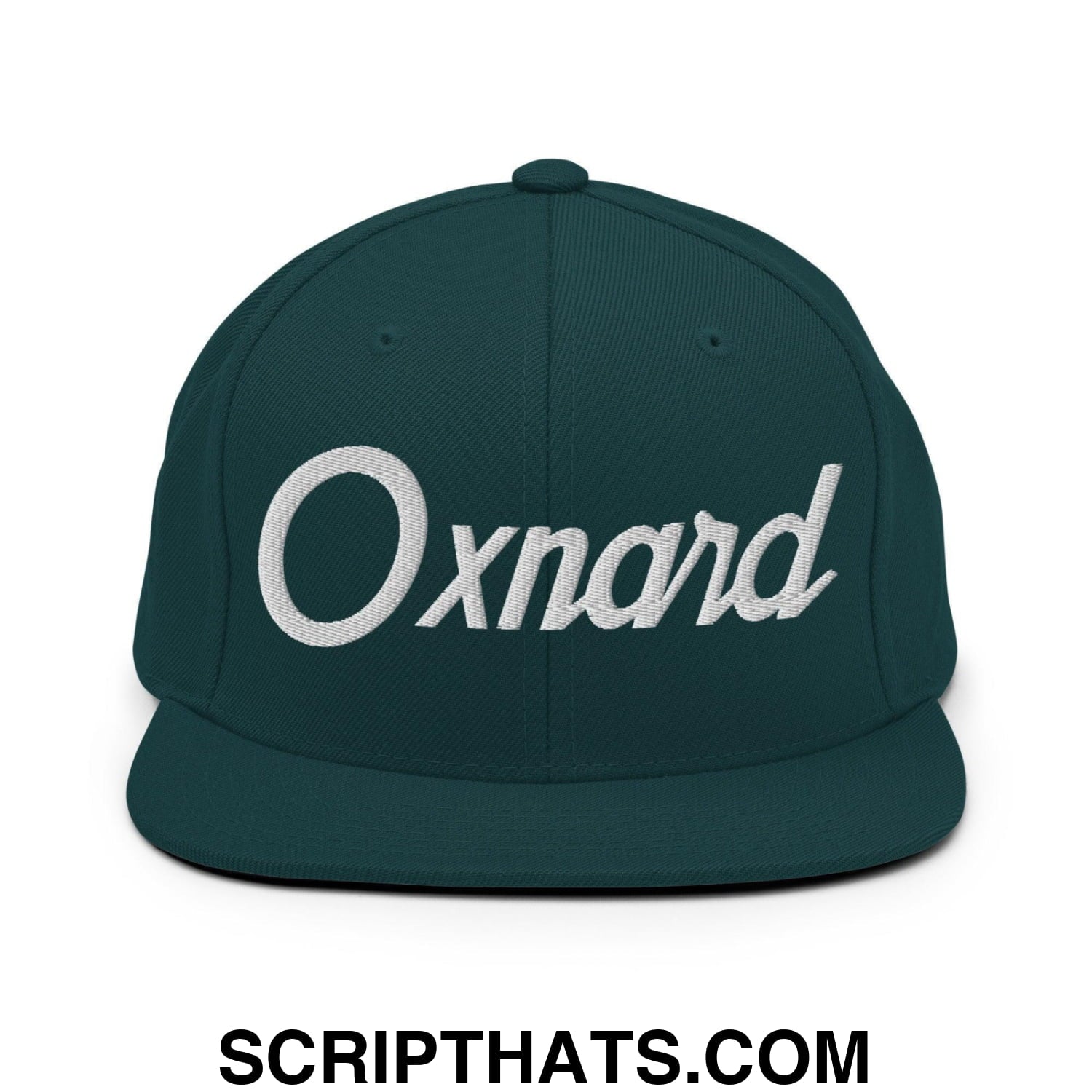 Oxnard Script Snapback Hat Spruce