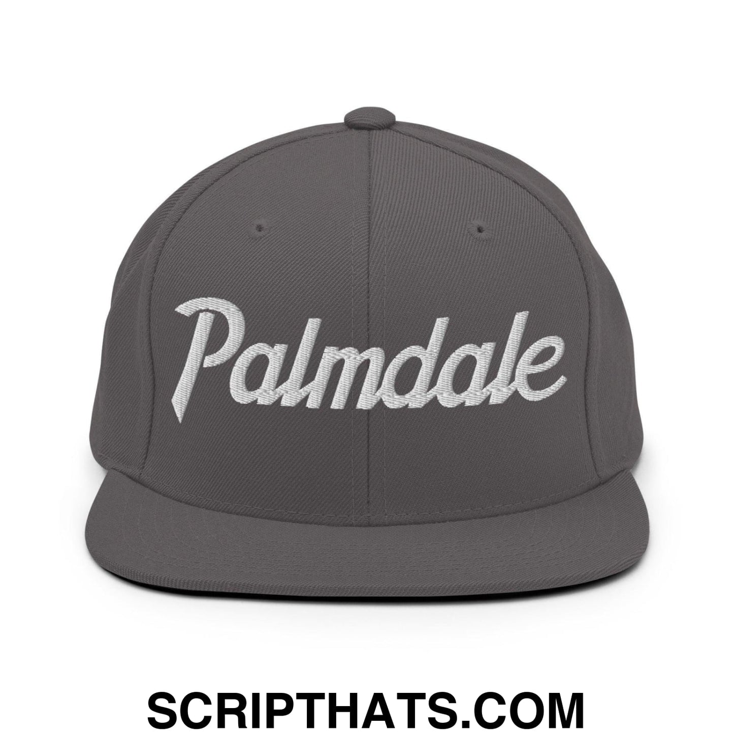 Palmdale Script Snapback Hat Dark Grey