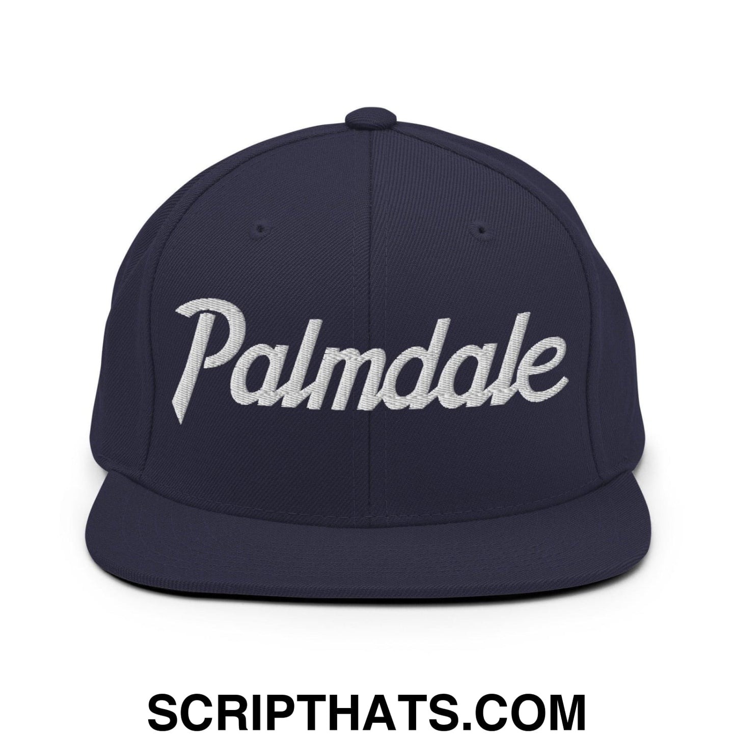 Palmdale Script Snapback Hat Navy