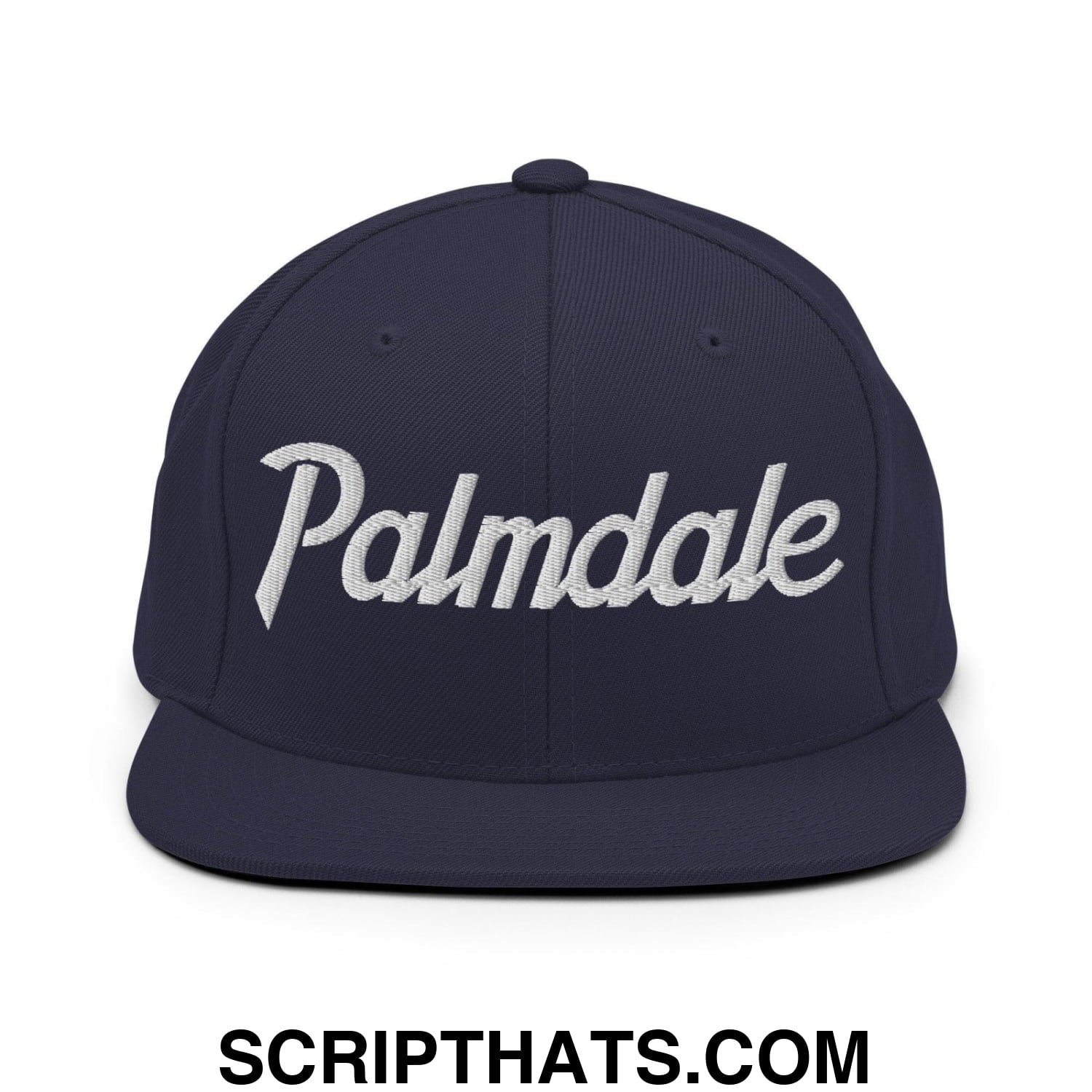 Palmdale Script Snapback Hat Navy