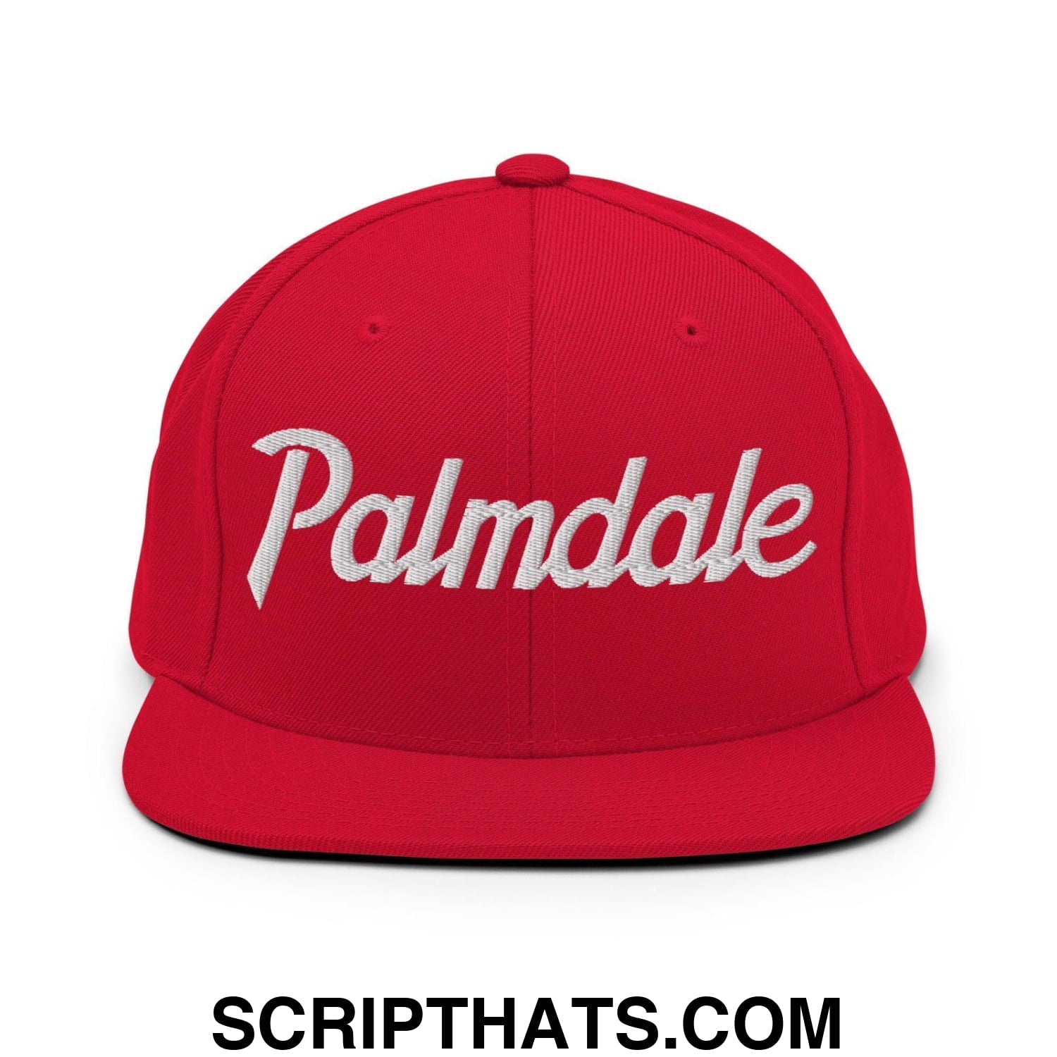 Palmdale Script Snapback Hat Red