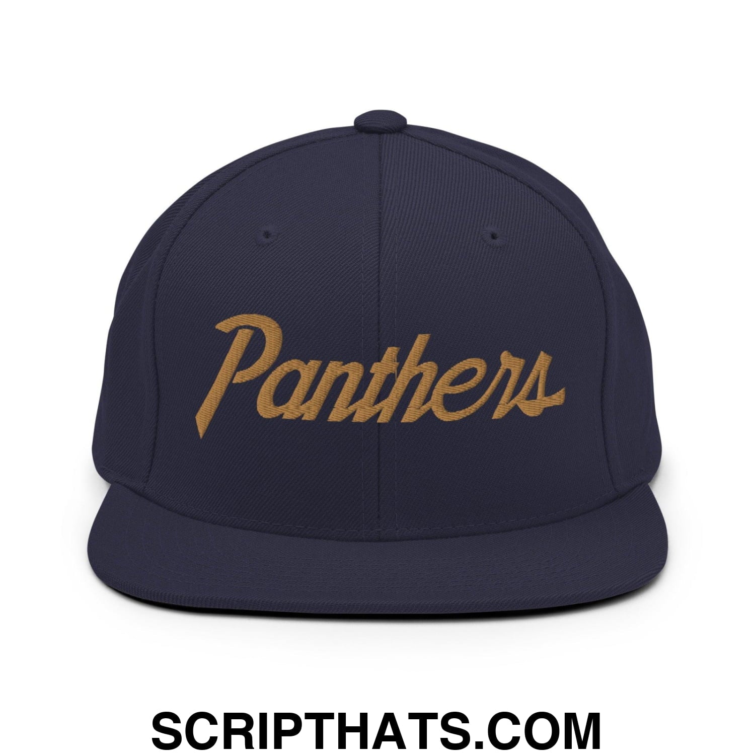 Script Hat Panthers V School Mascot Vintage Sports Script Snapback Hat – Script Hats