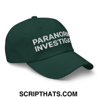 Paranormal Investigator Embroidered Unstructured Dad Hat Spruce