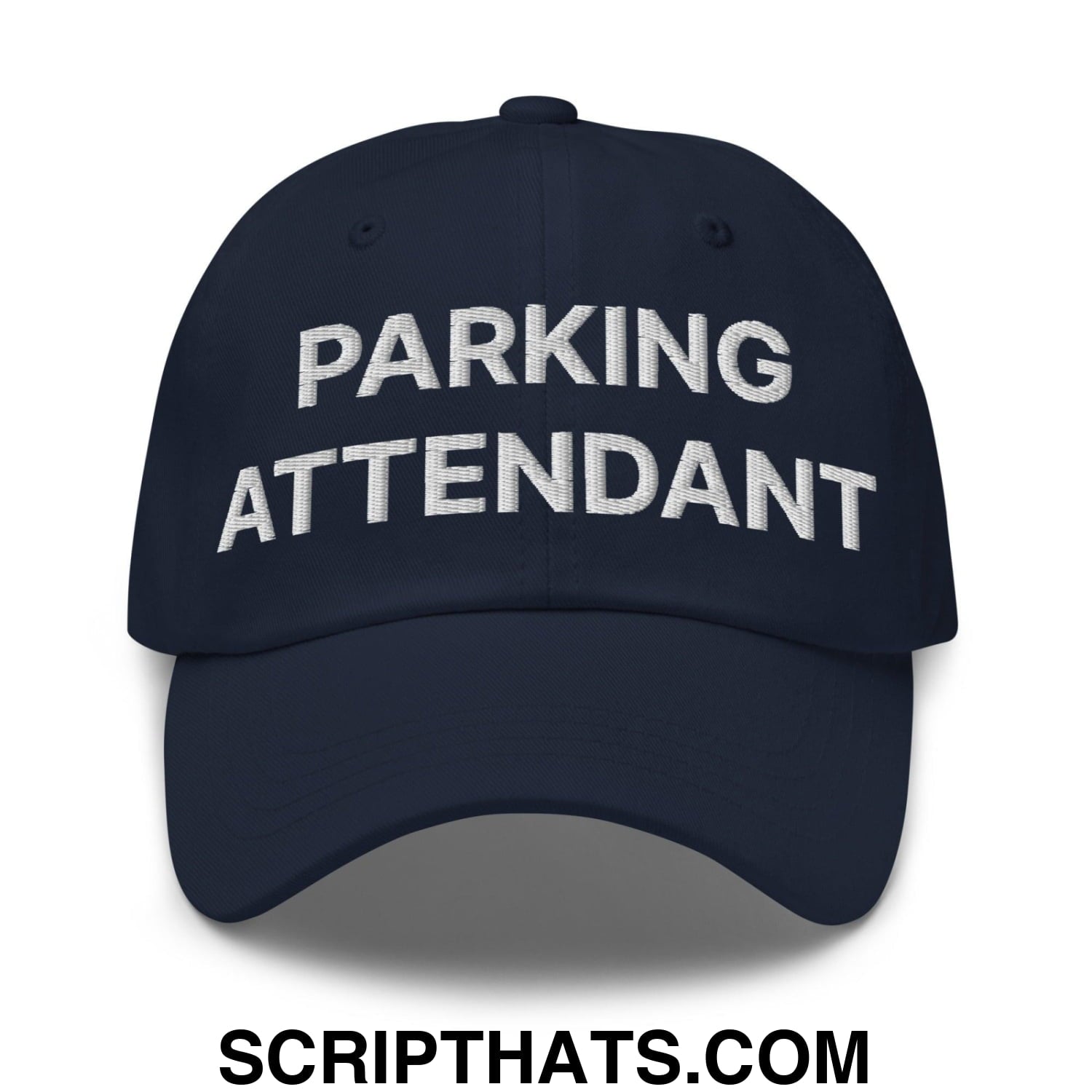 Parking Attendant Uniform Work Embroidered Dad Hat Navy