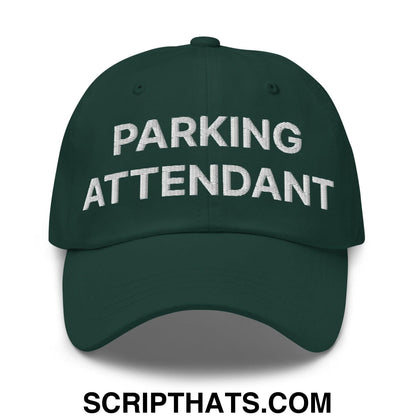 Parking Attendant Uniform Work Embroidered Dad Hat Spruce