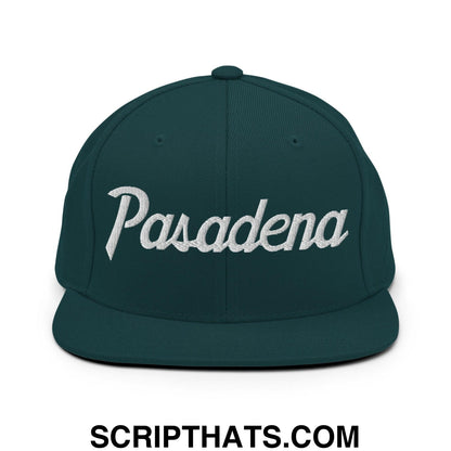Pasadena Script Snapback Hat Spruce
