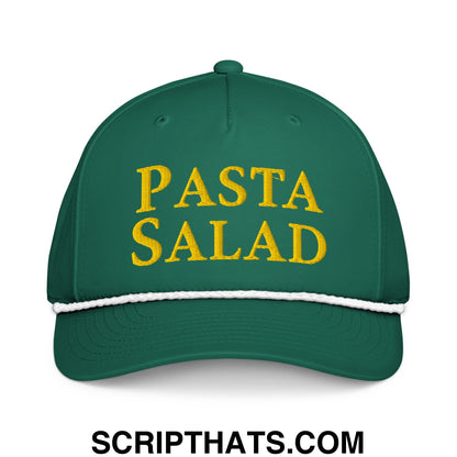 Pasta Salad Embroidered Classic Rope Hat Kelly White