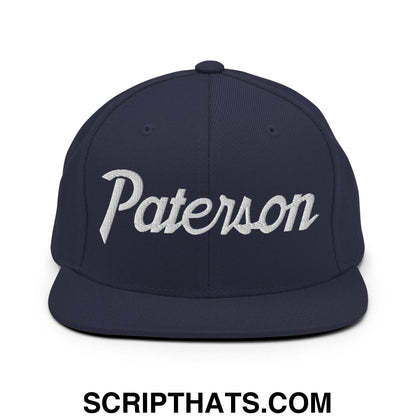 Paterson Script Snapback Hat Navy