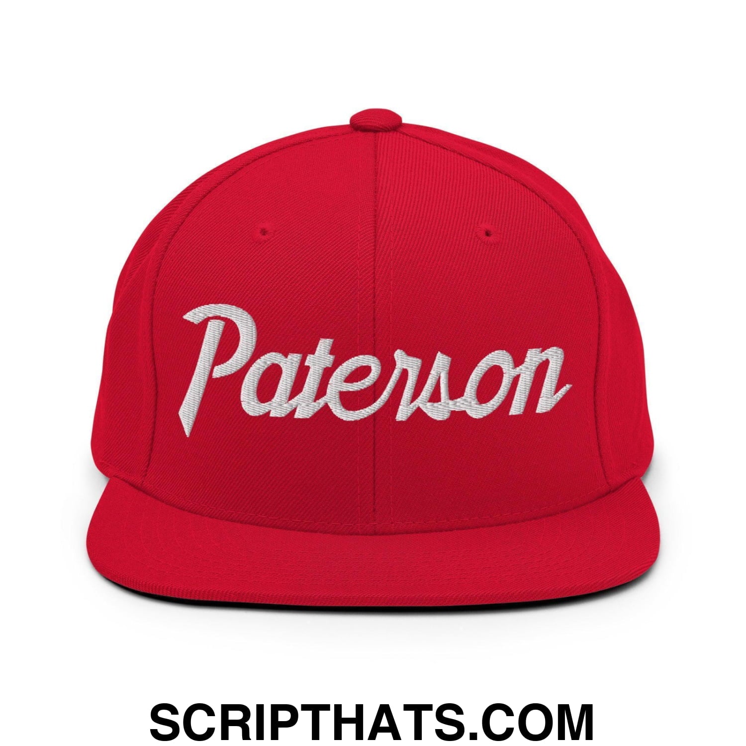 Paterson Script Snapback Hat Red
