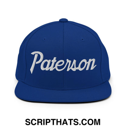 Paterson Script Snapback Hat Royal Blue