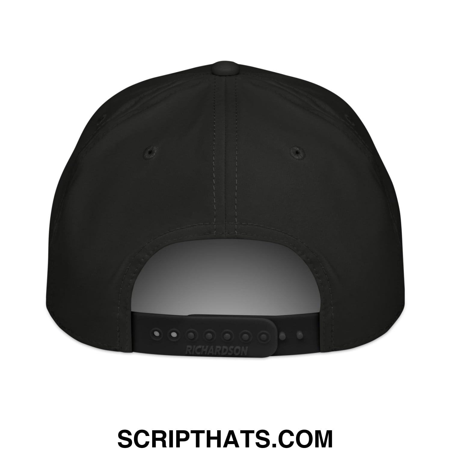 Peach Embroidered Classic Golf Rope Hat Black White